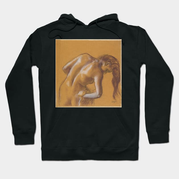 Bather Drying Herself Hoodie by EdgarDegas